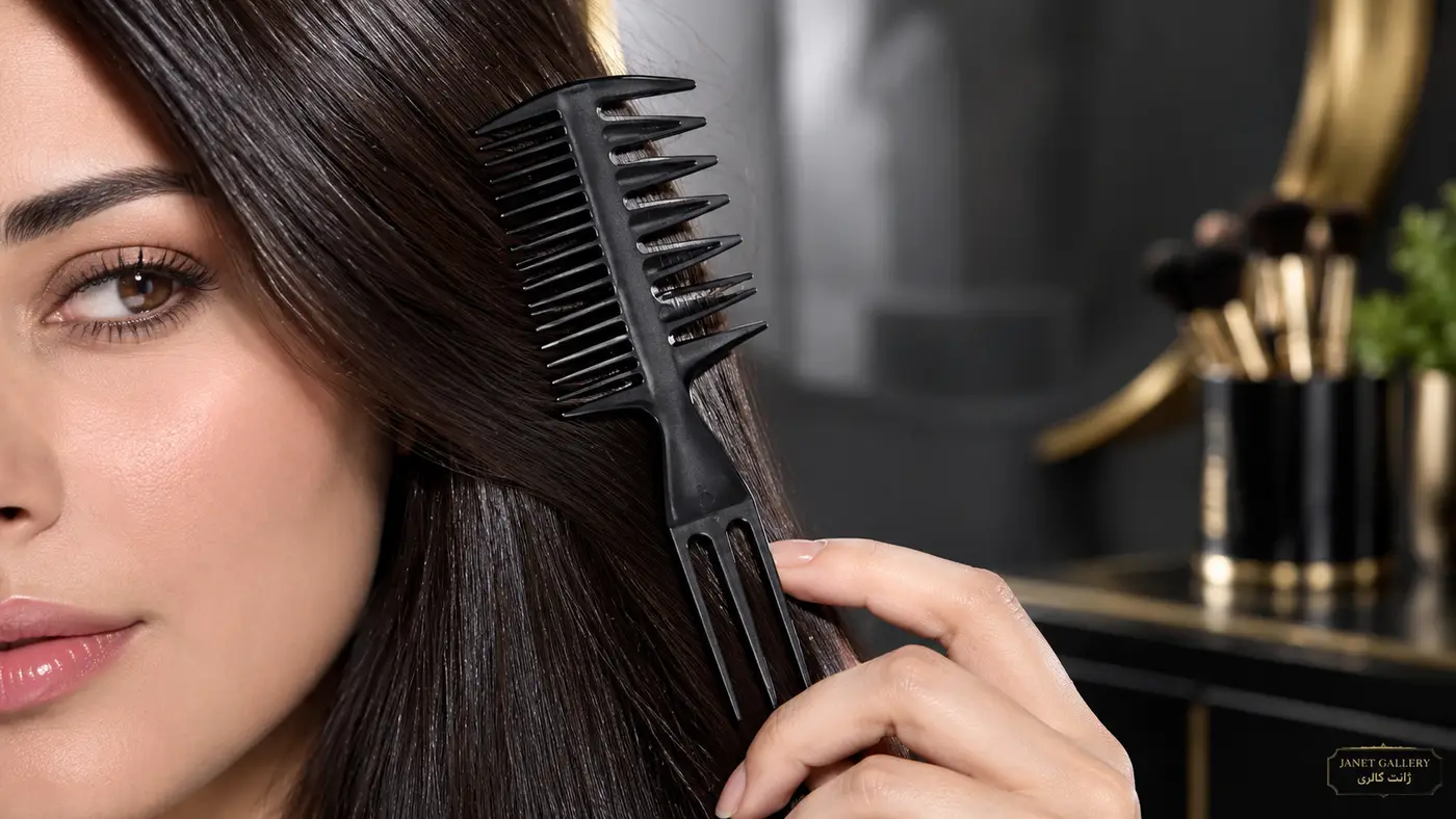 راهنمای خرید و استفاده از شانه حالت تبری ۳ طرفه مشکی