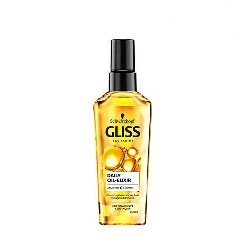 Gliss-Dry-Hair-Repair-Daily-Oil-Elixir-Serum-75-ml-1 سرم آرگان گلیس (اصلی) حجم 75 میل - Image 1
