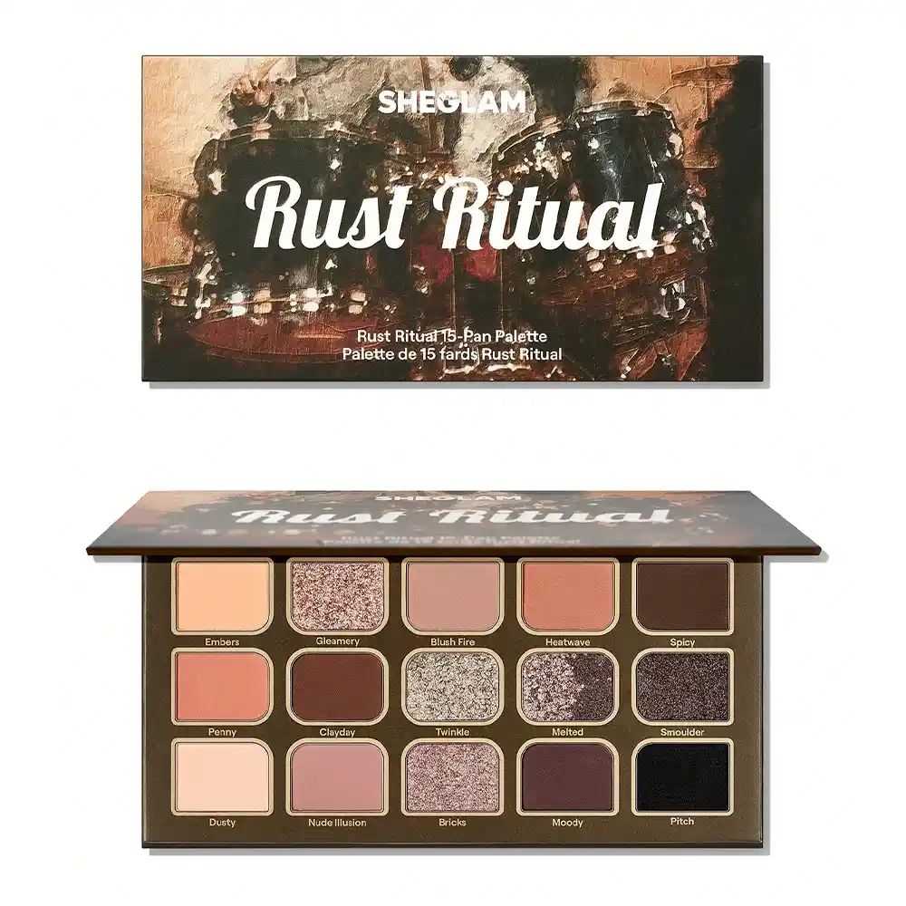 پالت سایه چشم ۱۵ رنگ شیگلم مدل Rust Ritual